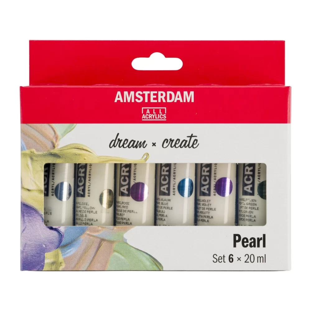 Culori acrilice AMSTERDAM 6/set, 20 ml - 506 PEARLESCENT